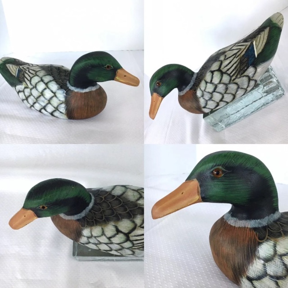 Solid Wood Duck Decoy For Home Decor or Hunting